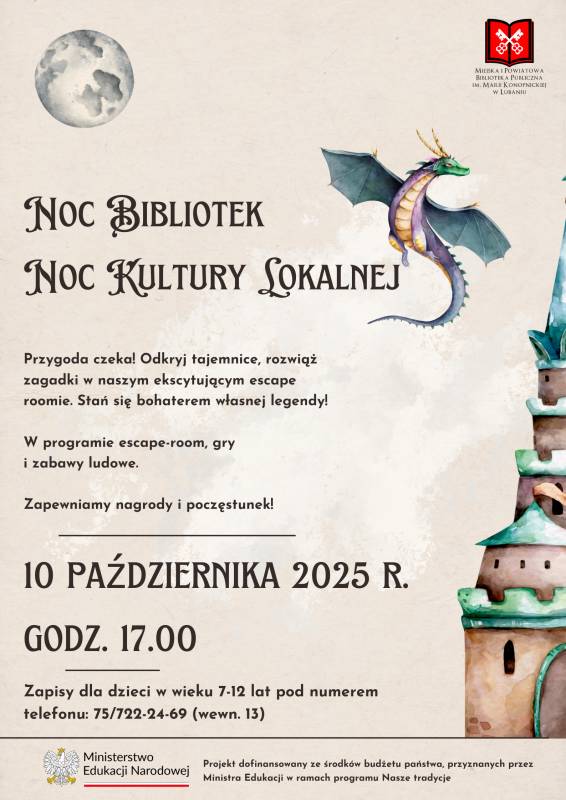 Noc Kultury Lokalnej - Noc Bibliotek