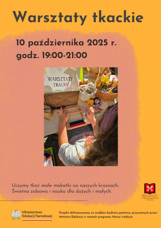 Warsztaty tkackie na Nocy Bibliotek