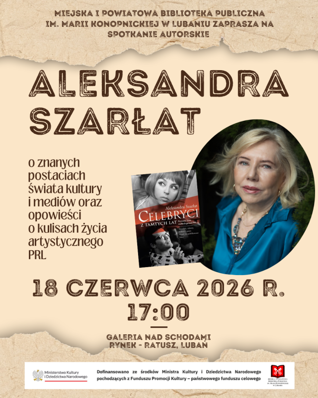 Aleksandra Szarłat - kulisy życia artystycznego PRL-u